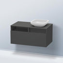 Duravit DuraStyle vanity unit for countertop washbasin with 1 pull-out compartment and 1 open compartment