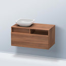 Duravit DuraStyle vanity unit for countertop washbasin with 1 pull-out compartment and 1 open compartment