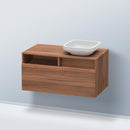 Duravit DuraStyle vanity unit for countertop washbasin with 1 pull-out compartment and 1 open compartment