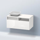 Duravit DuraStyle vanity unit for countertop washbasin with 1 pull-out compartment and 1 open compartment