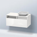 Duravit DuraStyle vanity unit for countertop washbasin with 1 pull-out compartment and 1 open compartment
