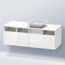 Duravit DuraStyle vanity unit for countertop washbasin with 2 pull-out compartments with 3 open compartments
