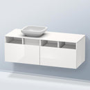 Duravit DuraStyle vanity unit for countertop washbasin with 2 pull-out compartments with 3 open compartments