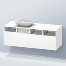 Duravit DuraStyle vanity unit for countertop washbasin with 2 pull-out compartments with 3 open compartments