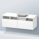 Duravit DuraStyle vanity unit for countertop washbasin with 2 pull-out compartments with 3 open compartments