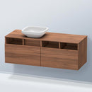 Duravit DuraStyle vanity unit for countertop washbasin with 2 pull-out compartments with 3 open compartments