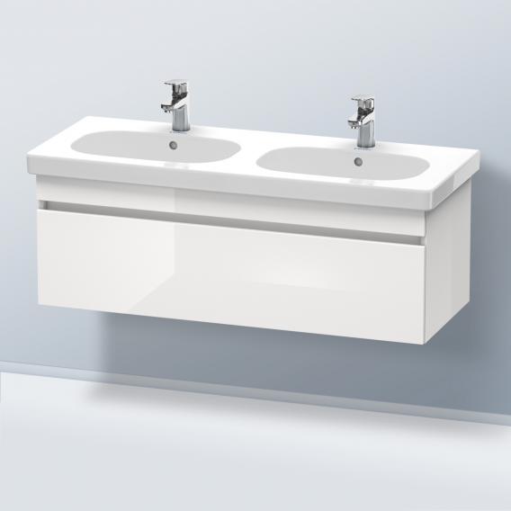 Duravit DuraStyle 雙洗臉盆盥洗台，附 1 個拉出式隔間