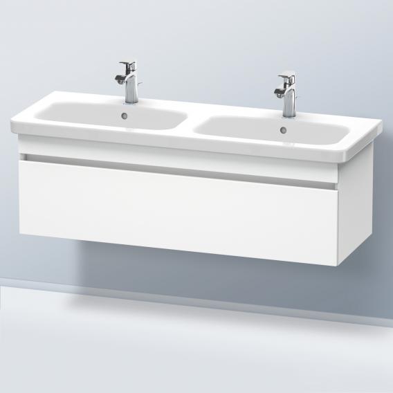 Duravit DuraStyle 雙洗臉盆盥洗台，附 1 個拉出式隔間