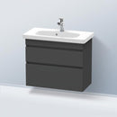 Duravit Durastyle 壁掛式梳妝台 緊湊型，附 2 個拉出式隔間