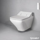 Duravit DuraStyle 壁掛式直沖馬桶，無框，附 SensoWash® 馬桶座圈 白色