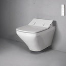 Duravit DuraStyle wall-mounted washdown toilet with NEW SensoWash® Slim toilet seat
