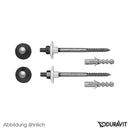 Duravit fixture for wall-mounted toilet and wall-mounted bidet