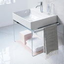 Duravit glass shelves for DuraSquare metal consoles for washbasins
