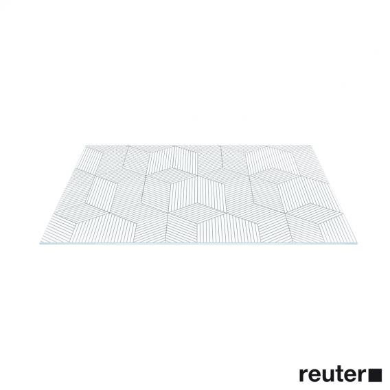 用於洗臉盆 DuraSquare 金屬控制台的 Duravit 玻璃擱板