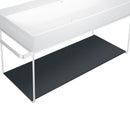 Duravit glass shelves for DuraSquare metal consoles for washbasins