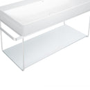Duravit glass shelves for DuraSquare metal consoles for washbasins