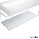 Duravit glass shelves for DuraSquare metal consoles for washbasins