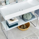 Duravit glass shelves for DuraSquare metal consoles for washbasins