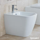 Duravit Happy D.2 floorstanding bidet, back-to-wall