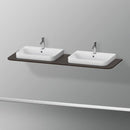Duravit Happy D.2 Plus countertop for 2 countertop basins / drop-in basins