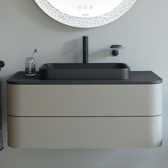 Duravit Happy D.2 Plus vanity unit with 2 pull-out compartments for countertop and countertop washbasin, without interior system