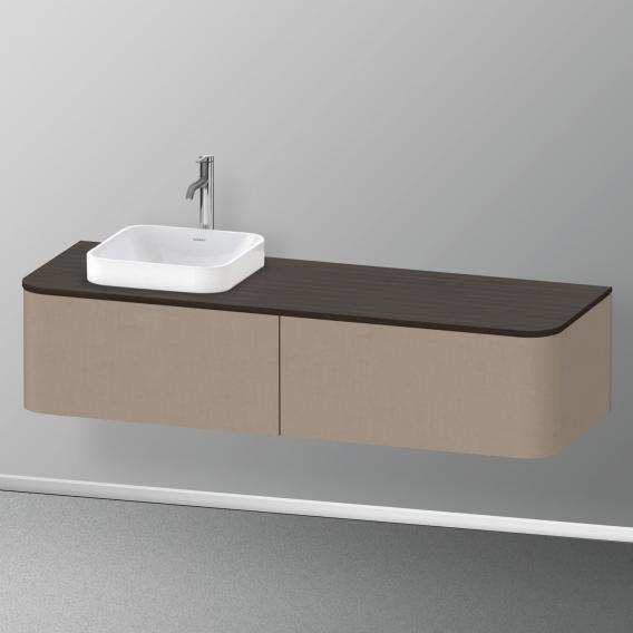 Duravit Happy D.2 Plus vanity unit with 2 pull-out compartments for countertop and countertop washbasin, without interior system