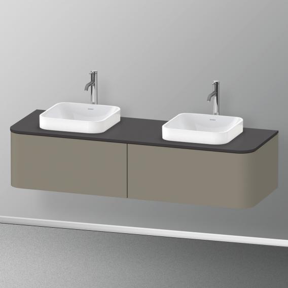 Duravit Happy D.2 Plus vanity unit with 2 pull-out compartments for countertop and countertop washbasin, without interior system