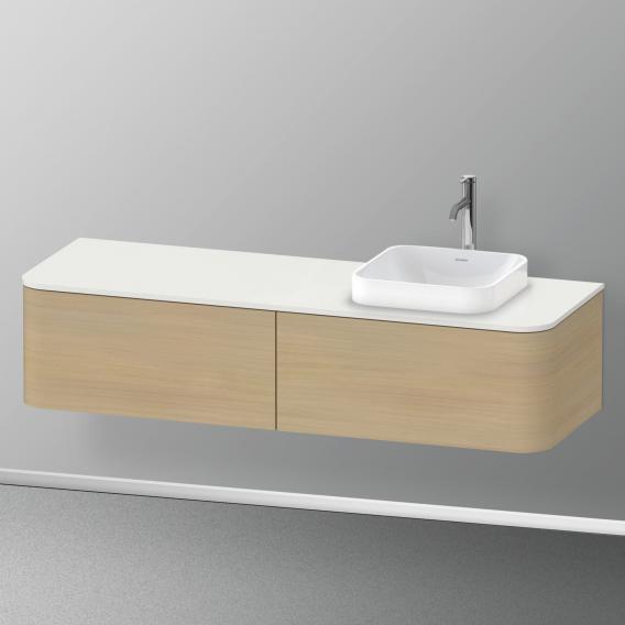 Duravit Happy D.2 Plus vanity unit with 2 pull-out compartments for countertop and countertop washbasin, without interior system