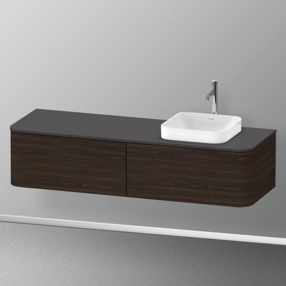 Duravit Happy D.2 Plus vanity unit with 2 pull-out compartments for countertop and countertop washbasin, without interior system