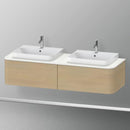 Duravit Happy D.2 Plus vanity unit with 2 pull-out compartments for countertop and vanity washbasin, without interior system