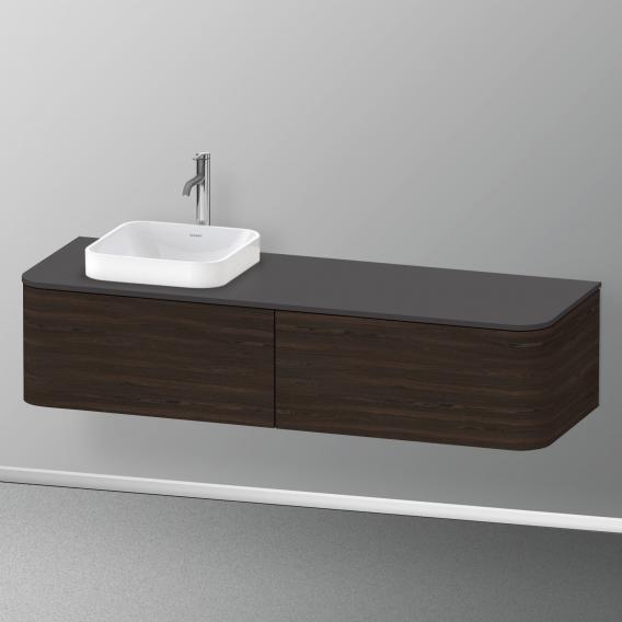 Duravit Happy D.2 Plus vanity unit with 2 pull-out compartments for countertop and countertop washbasin, without interior system