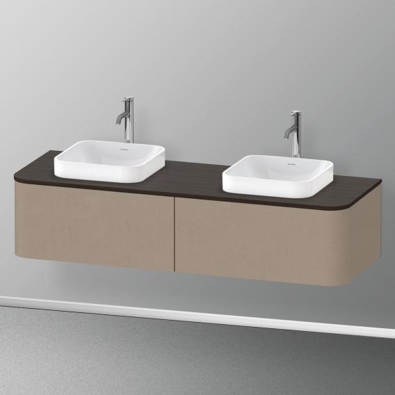 Duravit Happy D.2 Plus vanity unit with 2 pull-out compartments for countertop and countertop washbasin, without interior system