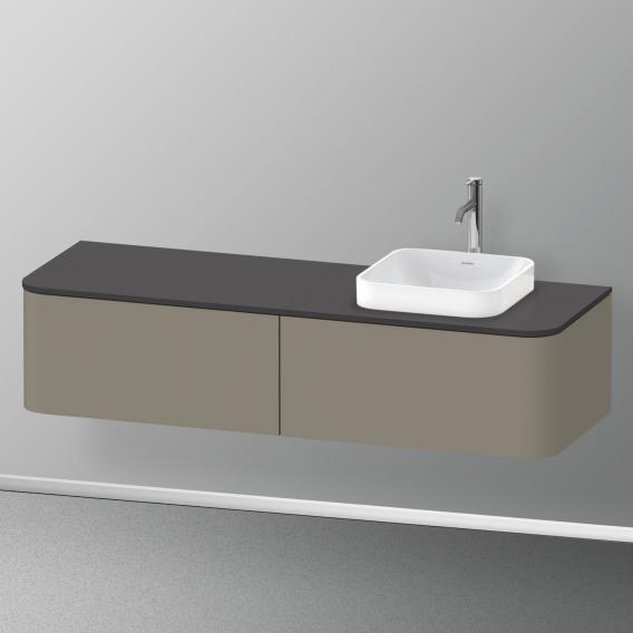 Duravit Happy D.2 Plus vanity unit with 2 pull-out compartments for countertop and countertop washbasin, without interior system