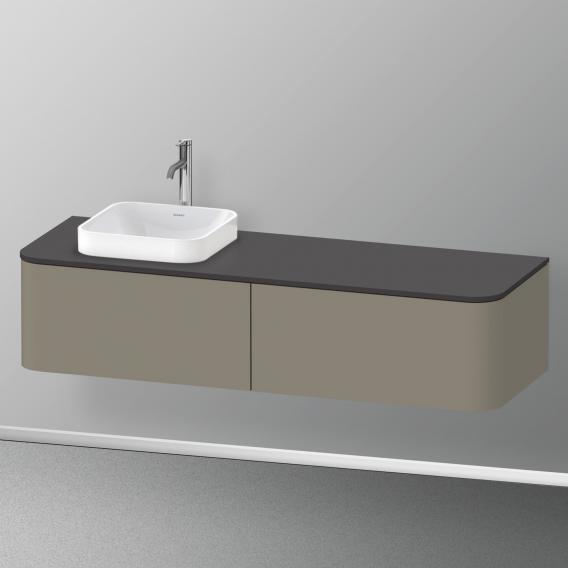 Duravit Happy D.2 Plus vanity unit with 2 pull-out compartments for countertop and countertop washbasin, without interior system