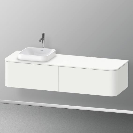 Duravit Happy D.2 Plus vanity unit with 2 pull-out compartments for countertop and countertop washbasin, without interior system