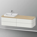 Duravit Happy D.2 Plus vanity unit with 4 pull-out compartments for countertop and vanity washbasin, without interior system
