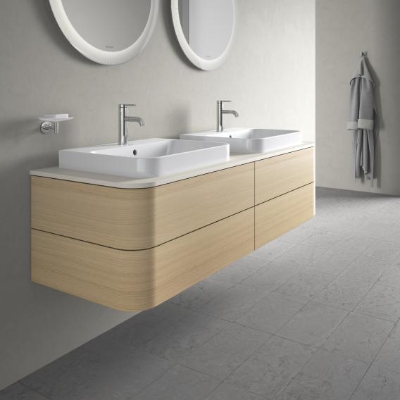 Duravit Happy D.2 Plus vanity unit with 4 pull-out compartments for countertop and countertop washbasin, without interior system