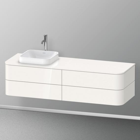 Duravit Happy D.2 Plus vanity unit with 4 pull-out compartments for countertop and countertop washbasin, without interior system