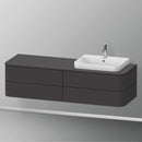 Duravit Happy D.2 Plus vanity unit with 4 pull-out compartments for countertop and vanity washbasin, with interior system in maple
