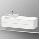 Duravit Happy D.2 Plus vanity unit with 4 pull-out compartments for countertop and vanity washbasin, without interior system