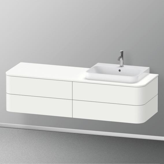 Duravit Happy D.2 Plus vanity unit with 4 pull-out compartments for countertop and vanity washbasin, with interior system in maple