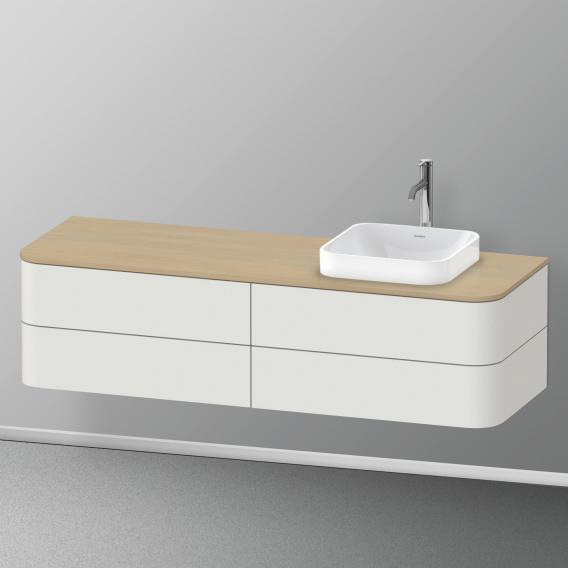 Duravit Happy D.2 Plus vanity unit with 4 pull-out compartments for countertop and countertop washbasin, without interior system