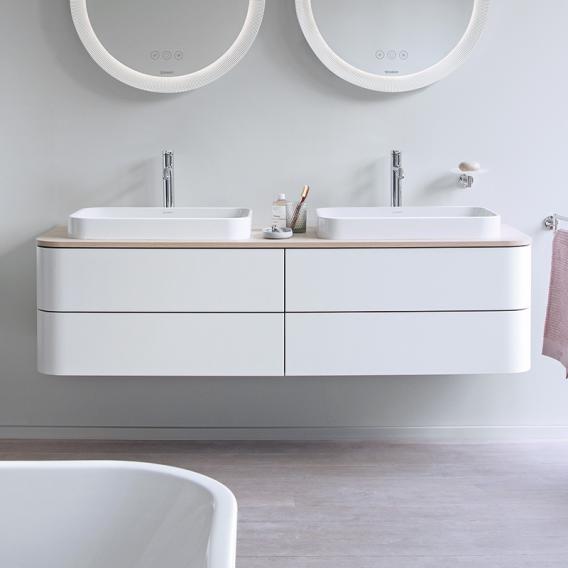 Duravit Happy D.2 Plus vanity unit with 4 pull-out compartments for countertop and countertop washbasin, without interior system