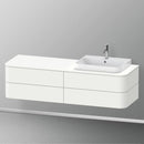 Duravit Happy D.2 Plus vanity unit with 4 pull-out compartments for countertop and vanity washbasin, without interior system