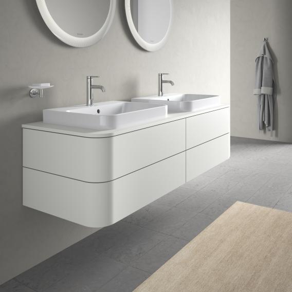 Duravit Happy D.2 Plus vanity unit with 4 pull-out compartments for countertop and countertop washbasin, without interior system