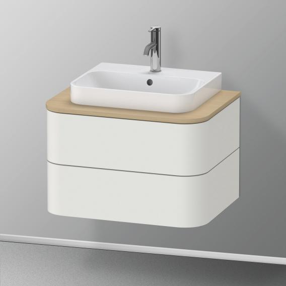 Duravit Happy D.2 Plus vanity unit with 2 pull-out compartments for countertop and countertop washbasin, without interior system