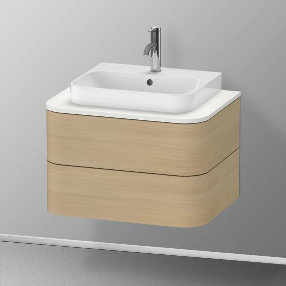 Duravit Happy D.2 Plus vanity unit with 2 pull-out compartments for countertop and countertop washbasin, without interior system