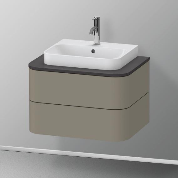 Duravit Happy D.2 Plus vanity unit with 2 pull-out compartments for countertop and countertop washbasin, without interior system