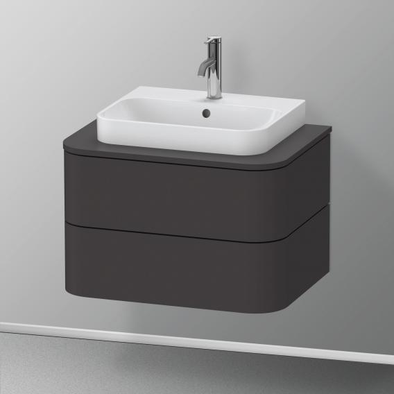 Duravit Happy D.2 Plus vanity unit with 2 pull-out compartments for countertop and countertop washbasin, without interior system