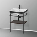 Duravit Happy D.2 Plus washbasin with metal console and 1 shelf